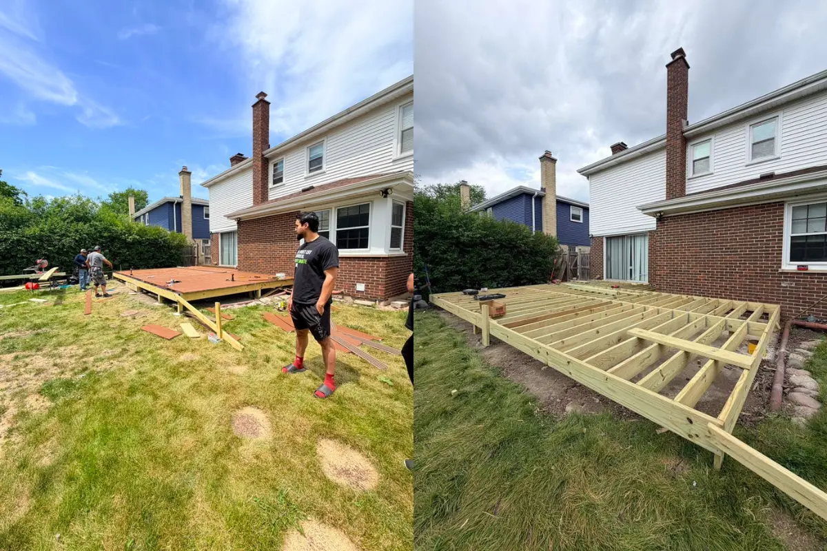 Deck installation by Snap Reno in Niles