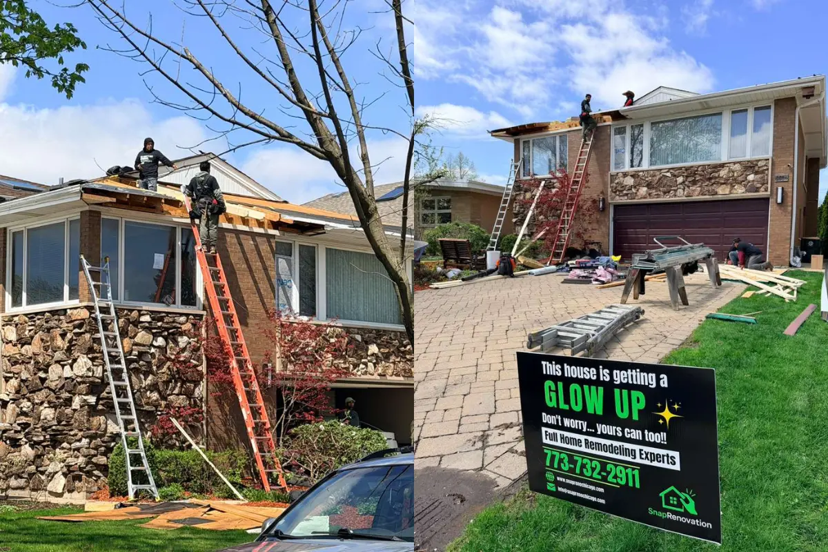Roofing installation by Snap Reno in Niles